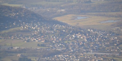 Vue aérienne depuis le Revard